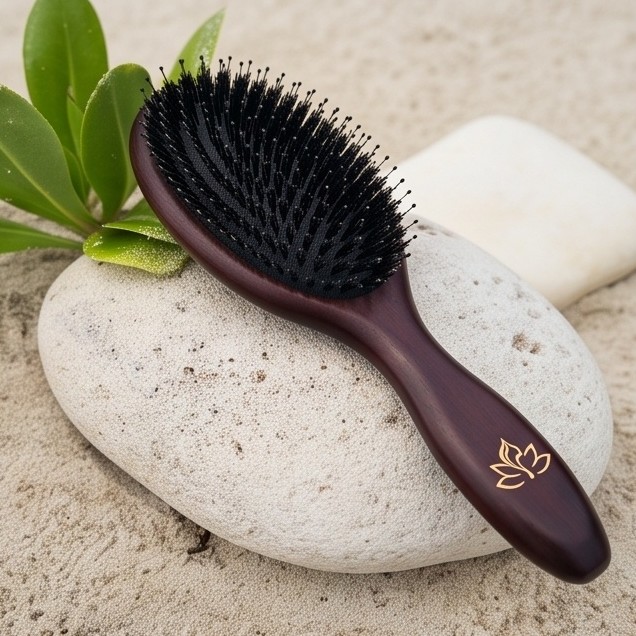 Glow Ritual Brush – pohľad na kefu a štetiny